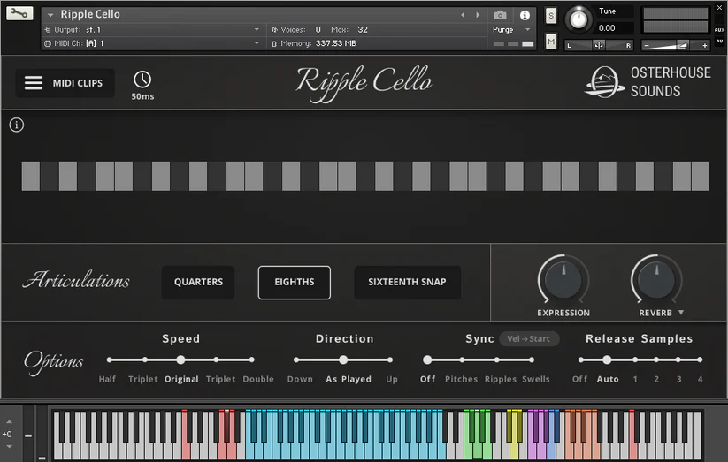 大提琴 Osterhouse Sounds Ripple Cello 1.2.0 KONTAKT